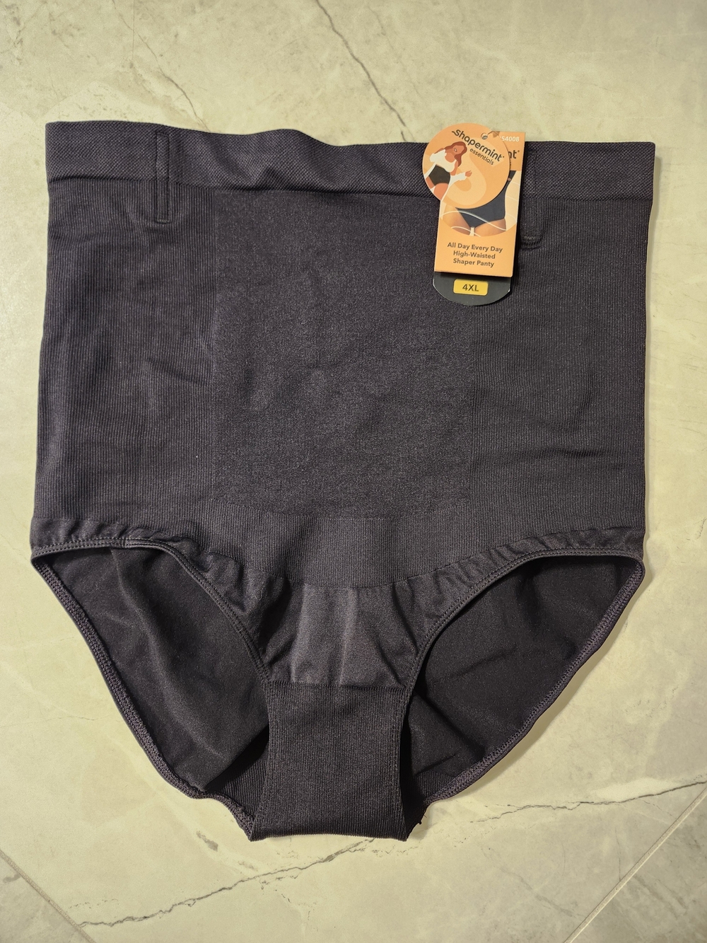Shapermint Essentials All Day Every Day High-Waisted Shaper Panty Black 4XL NWT - Picture 2 of 5